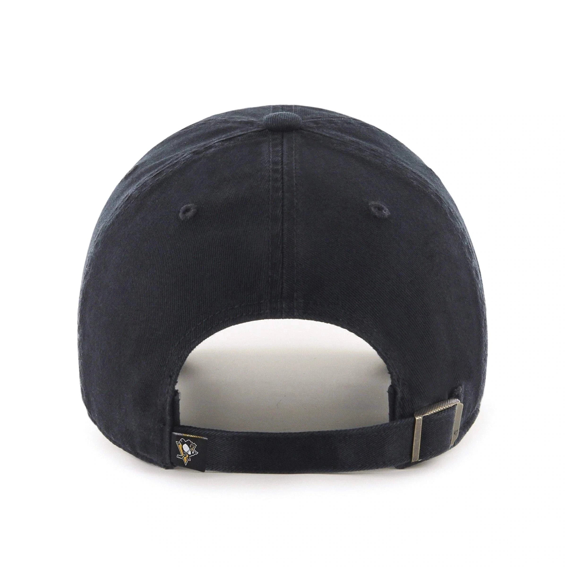 47 Brand Caps Pittsburgh Penguins '47 NHL Team Clean Up Strapback Hat - Black