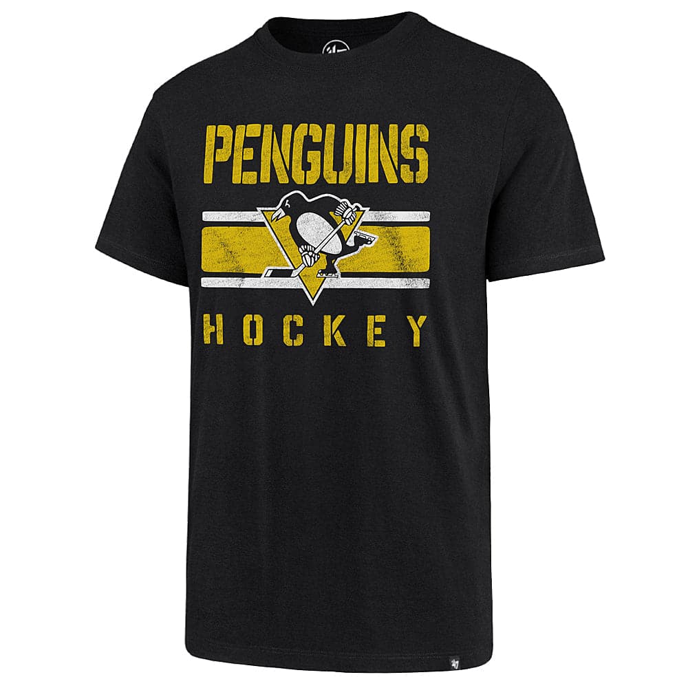 47 Brand T-Shirts Pittsburgh Penguins '47 NHL Team Echo T-Shirt - Black