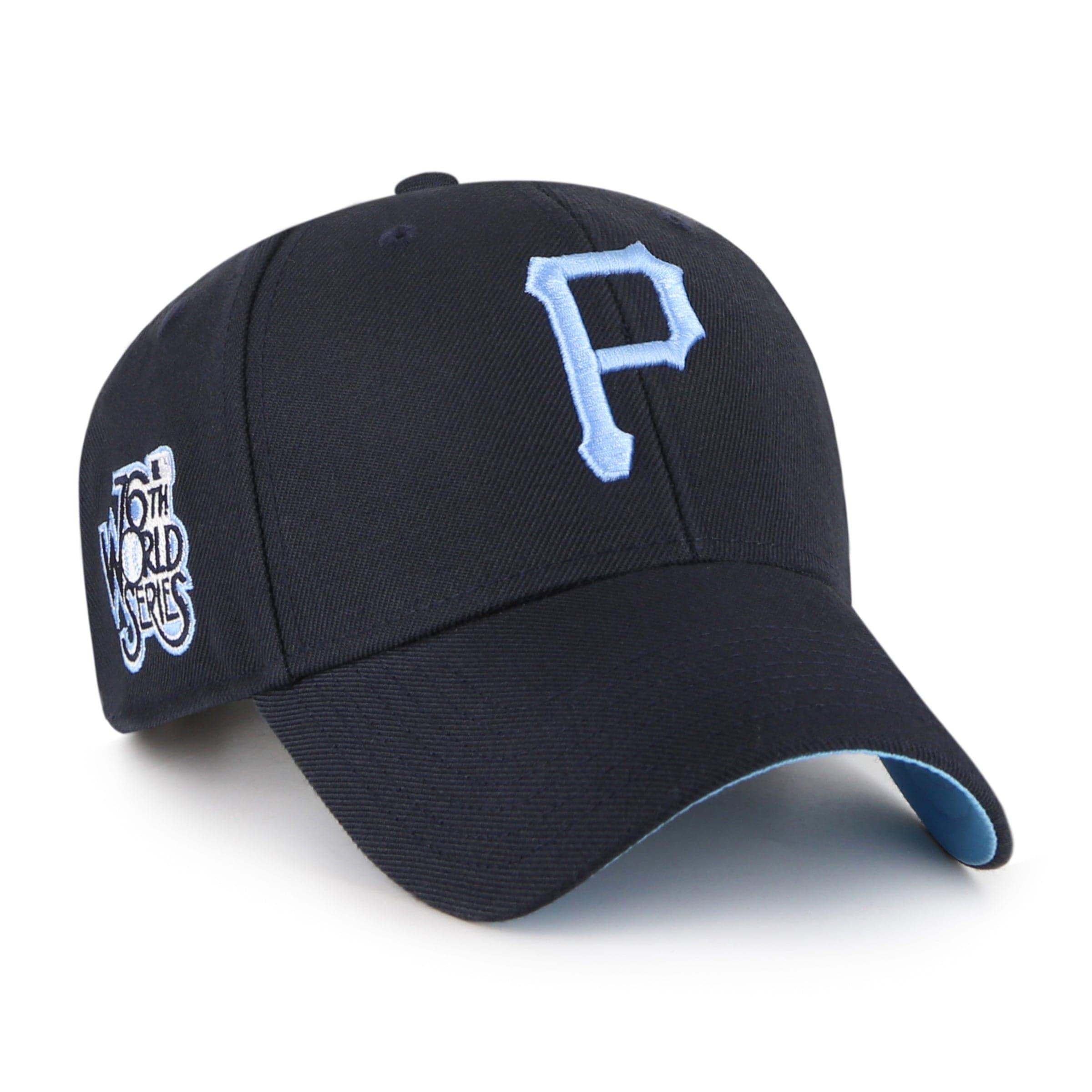 47 Brand Caps Pittsburgh Pirates '47 MLB Blue World Series Patch MVP Snapback Hat - Navy
