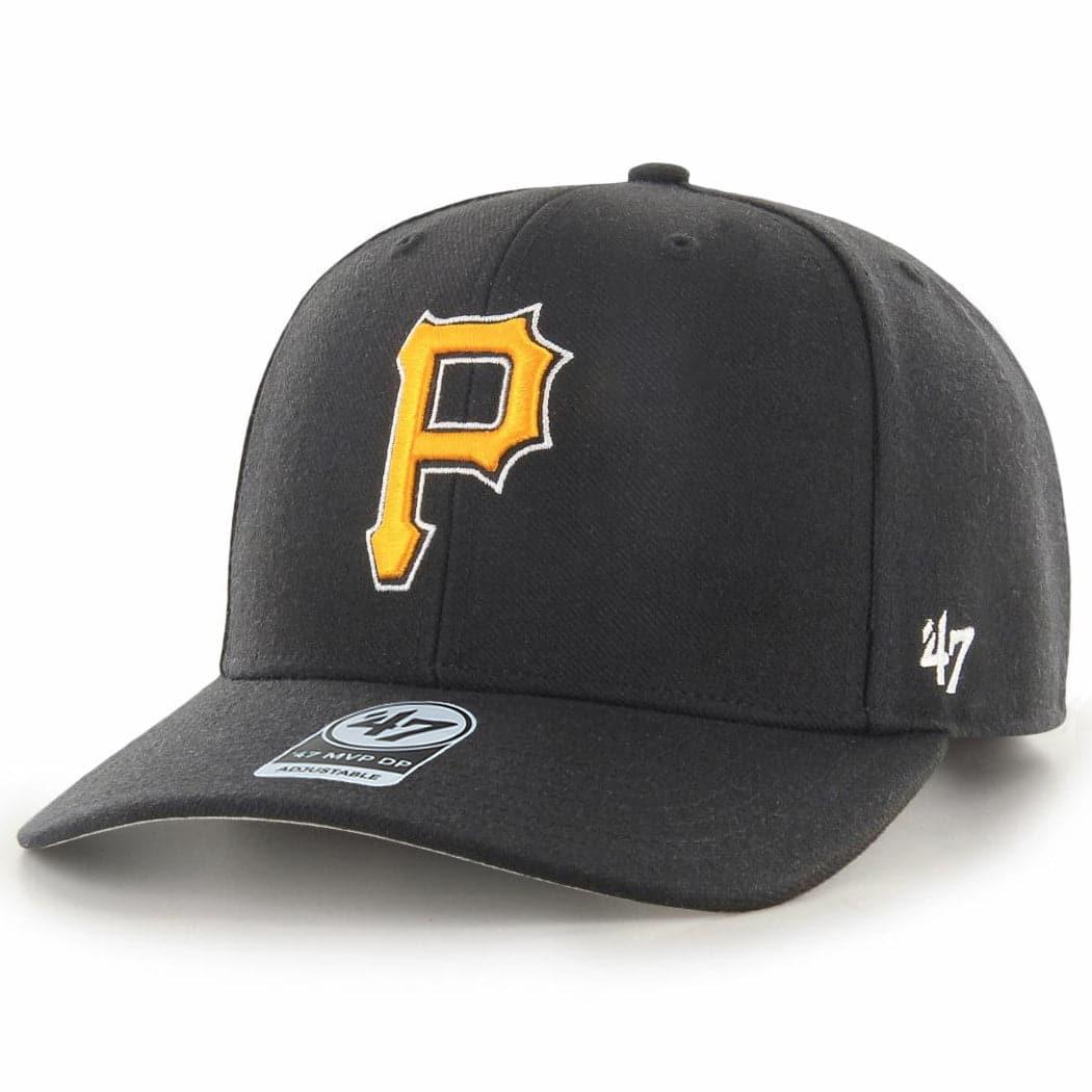 47 Brand Caps Pittsburgh Pirates ‘47 MLB Team MVP DP Pre-Curved Snapback Hat - Black