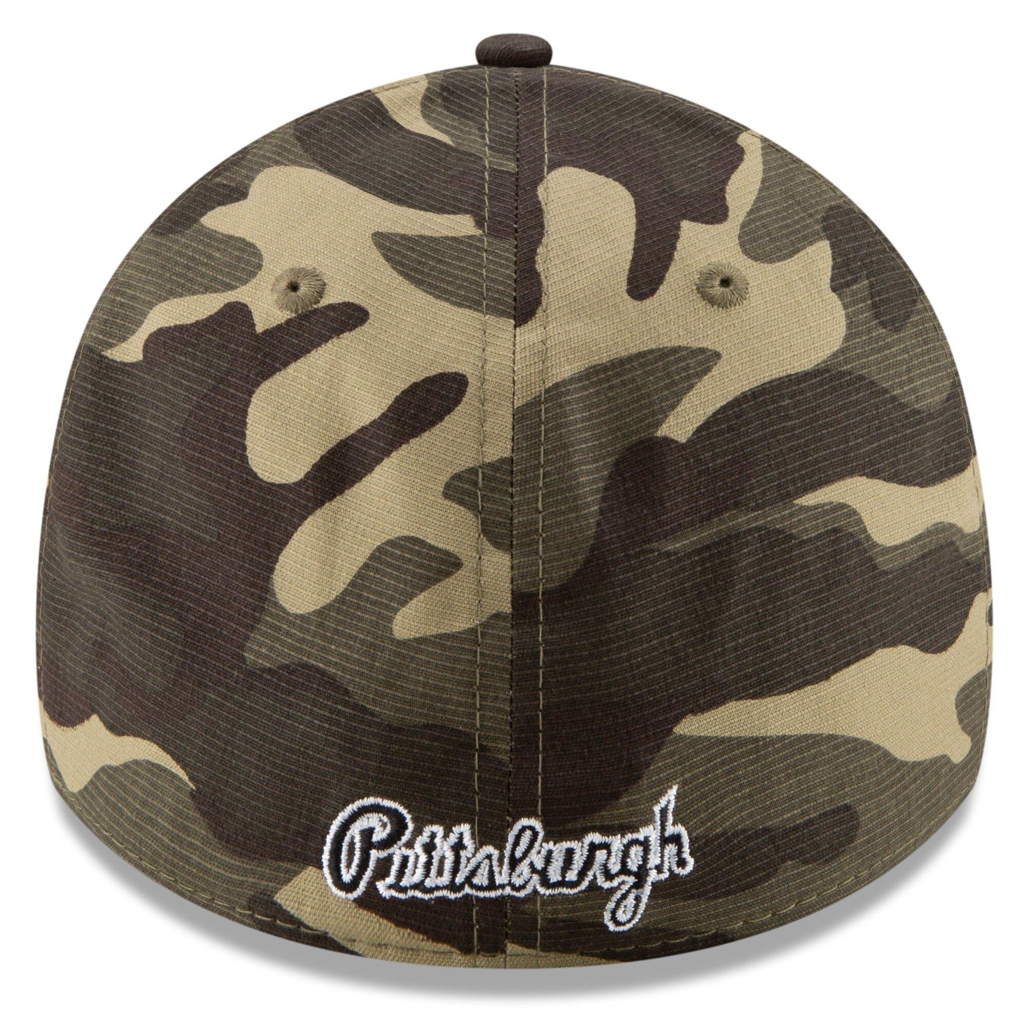 New Era Caps Pittsburgh Pirates New Era MLB 2021 Armed Forces 39THIRTY Flex Fit Curve Hat - Camo