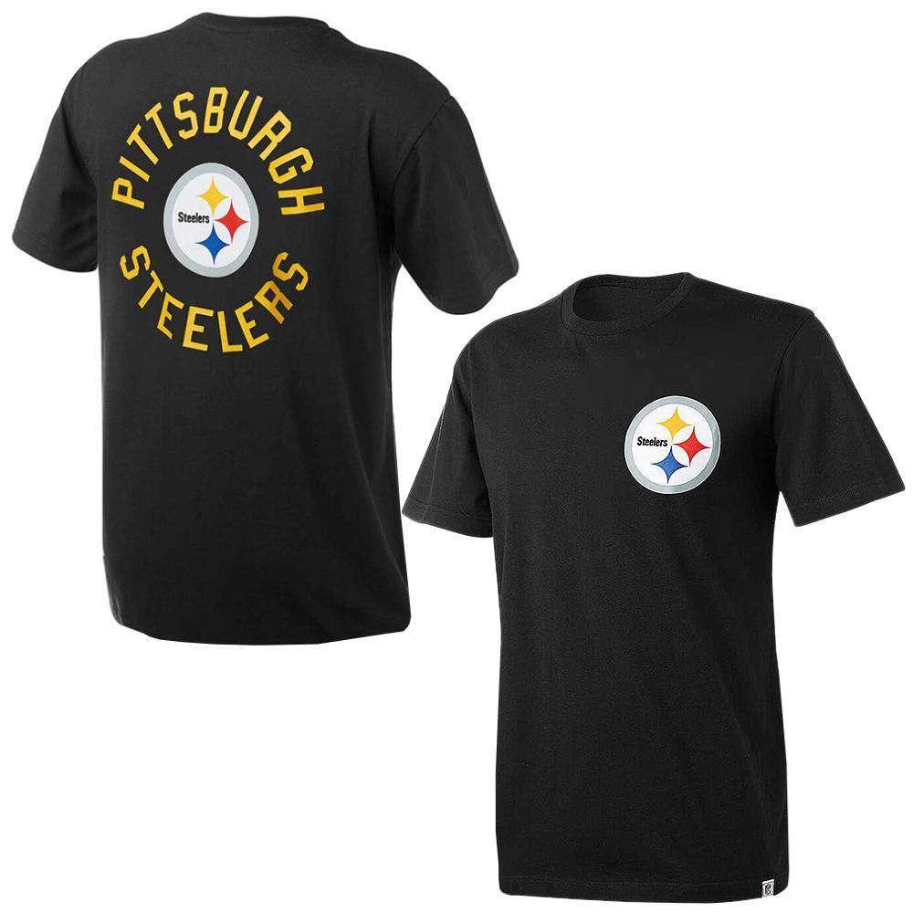 Majestic Athletic T-Shirts Pittsburgh Steelers Majestic NFL Drimer T-Shirt - Black