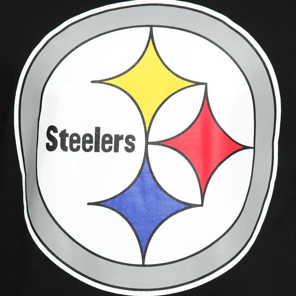 Mitchell And Ness Jumpers Pittsburgh Steelers Mitchell & Ness NFL Throwback Logo Crew Jumper - Black