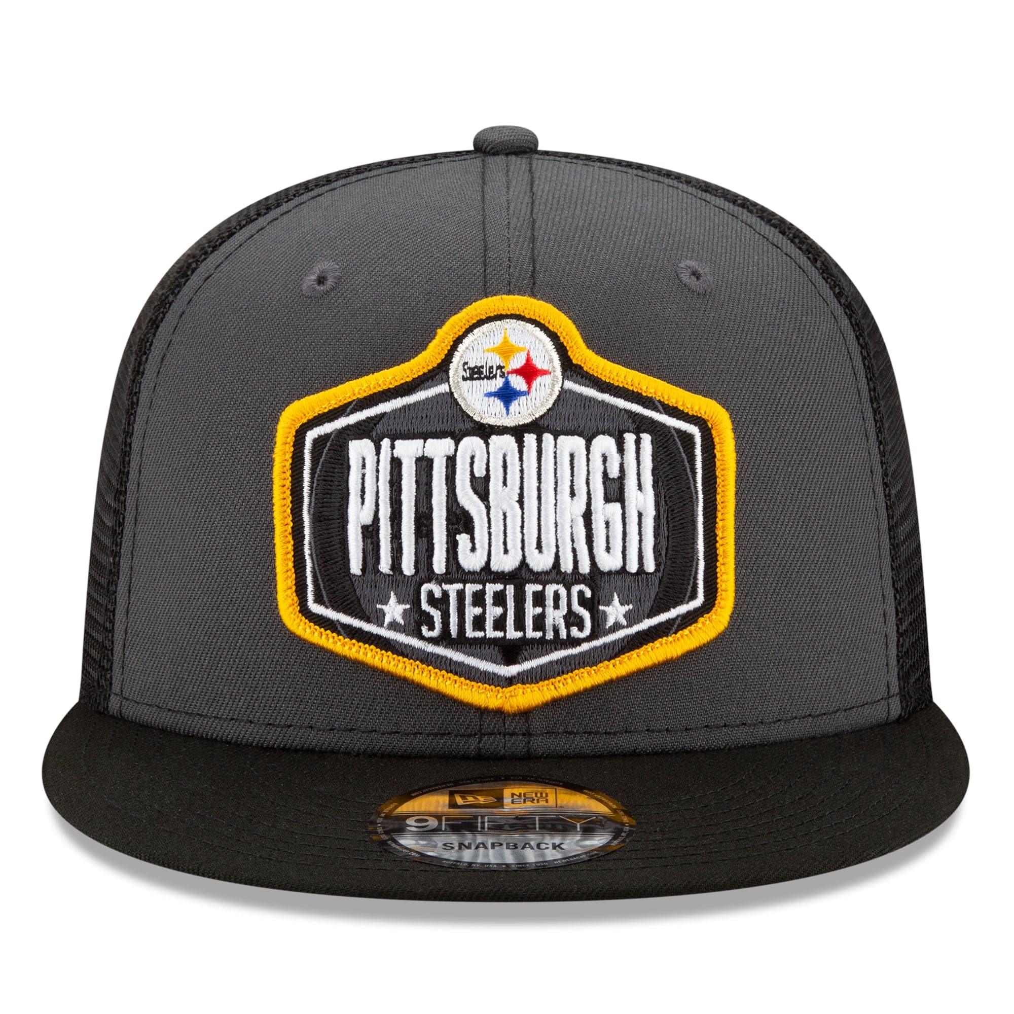 New Era Caps Pittsburgh Steelers New Era 2021 NFL Draft 9FIFTY Snapback Hat - Graphite