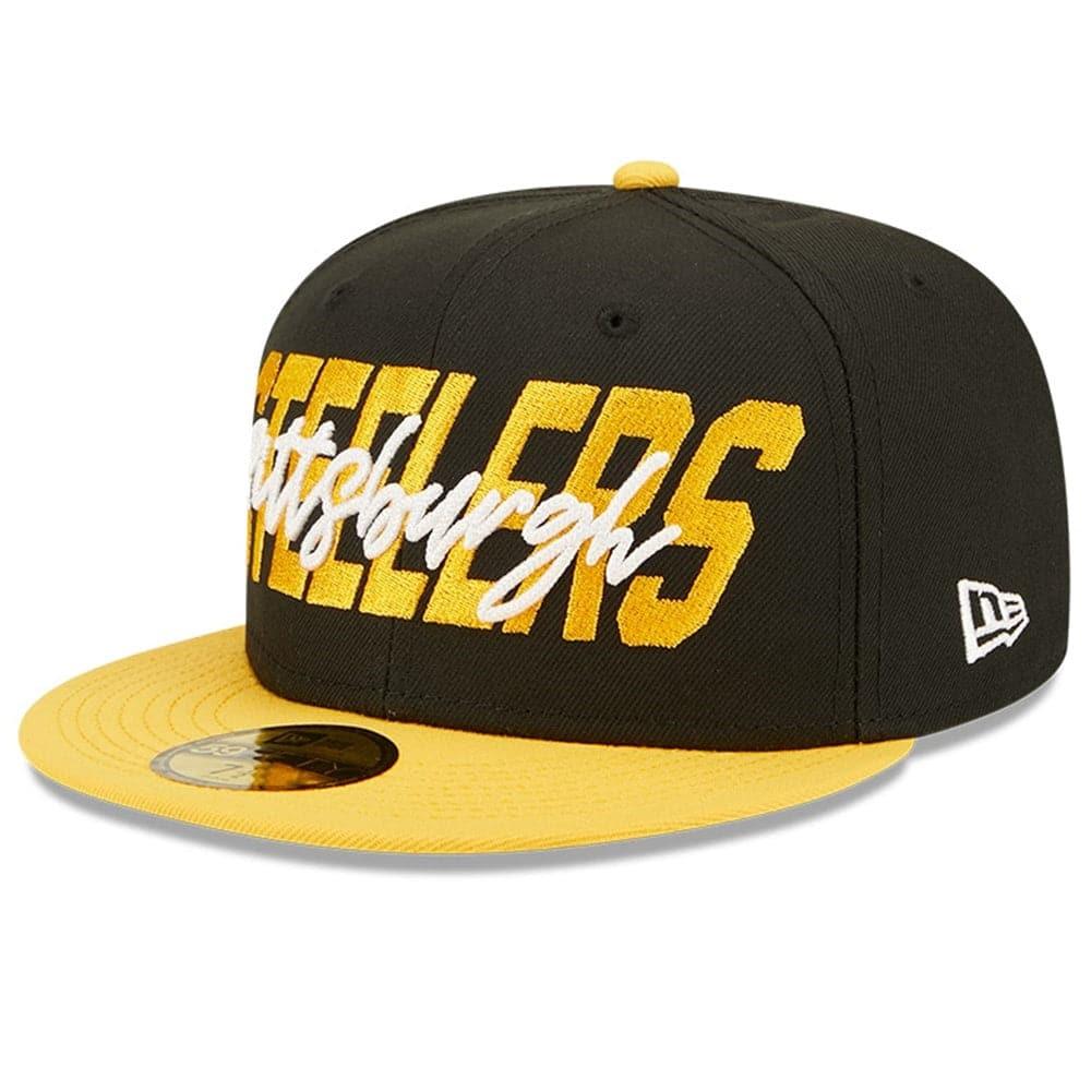 New Era Caps Pittsburgh Steelers New Era NFL 22 Draft 59FIFTY Fitted Hat - Black