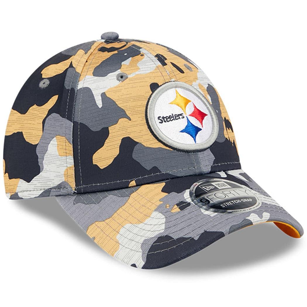 New Era Caps Pittsburgh Steelers New Era NFL 22 Training Camp 9FORTY Stretch Snap Hat - Camo