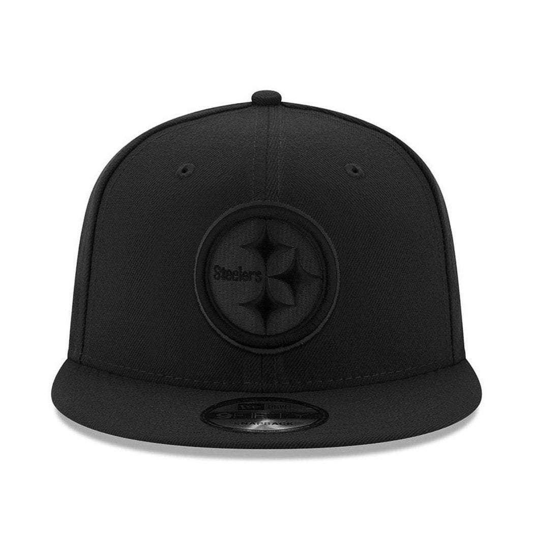 New Era Caps Pittsburgh Steelers New Era NFL Black On Black 9FIFTY Snapback Hat