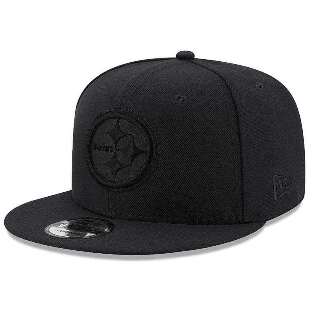 New Era Caps Pittsburgh Steelers New Era NFL Black On Black 9FIFTY Snapback Hat