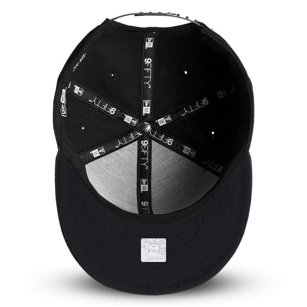 New Era Caps Pittsburgh Steelers New Era NFL Black On Black Pre-Curved 9FIFTY Snapback Hat