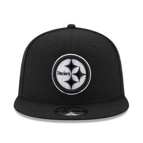 New Era Caps Pittsburgh Steelers New Era NFL Black & White 9FIFTY Snapback Hat