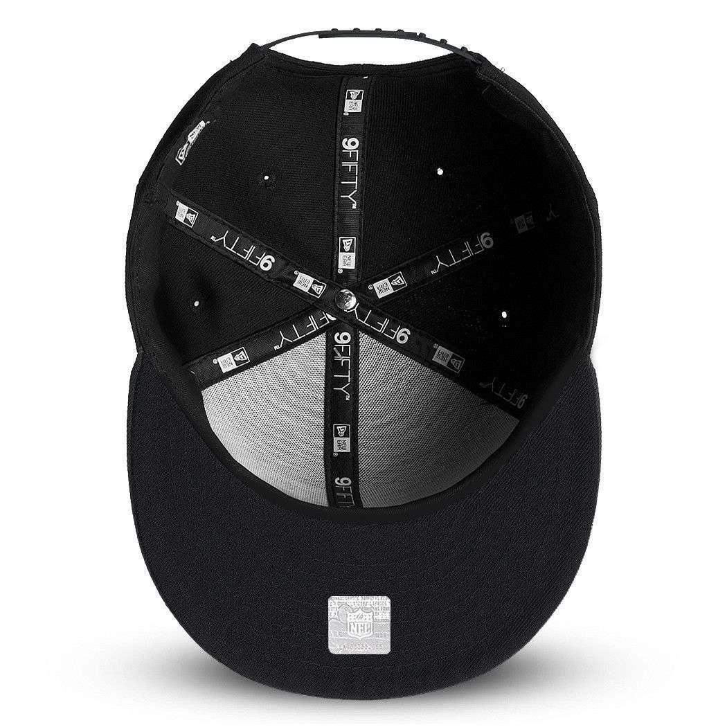 New Era Caps Pittsburgh Steelers New Era NFL Black & White Pre-Curved 9FIFTY Snapback Hat