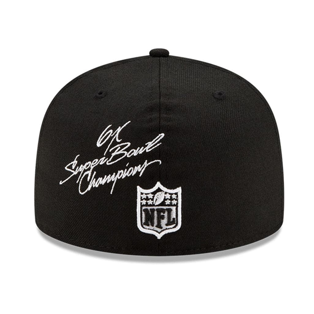 New Era Caps Pittsburgh Steelers New Era NFL Champions Patch 59FIFTY Fitted Hat - Black