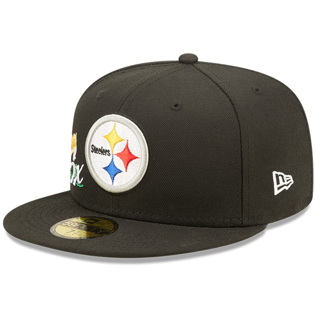 New Era Caps Pittsburgh Steelers New Era NFL Crown Champs 59FIFTY Fitted Hat - Black