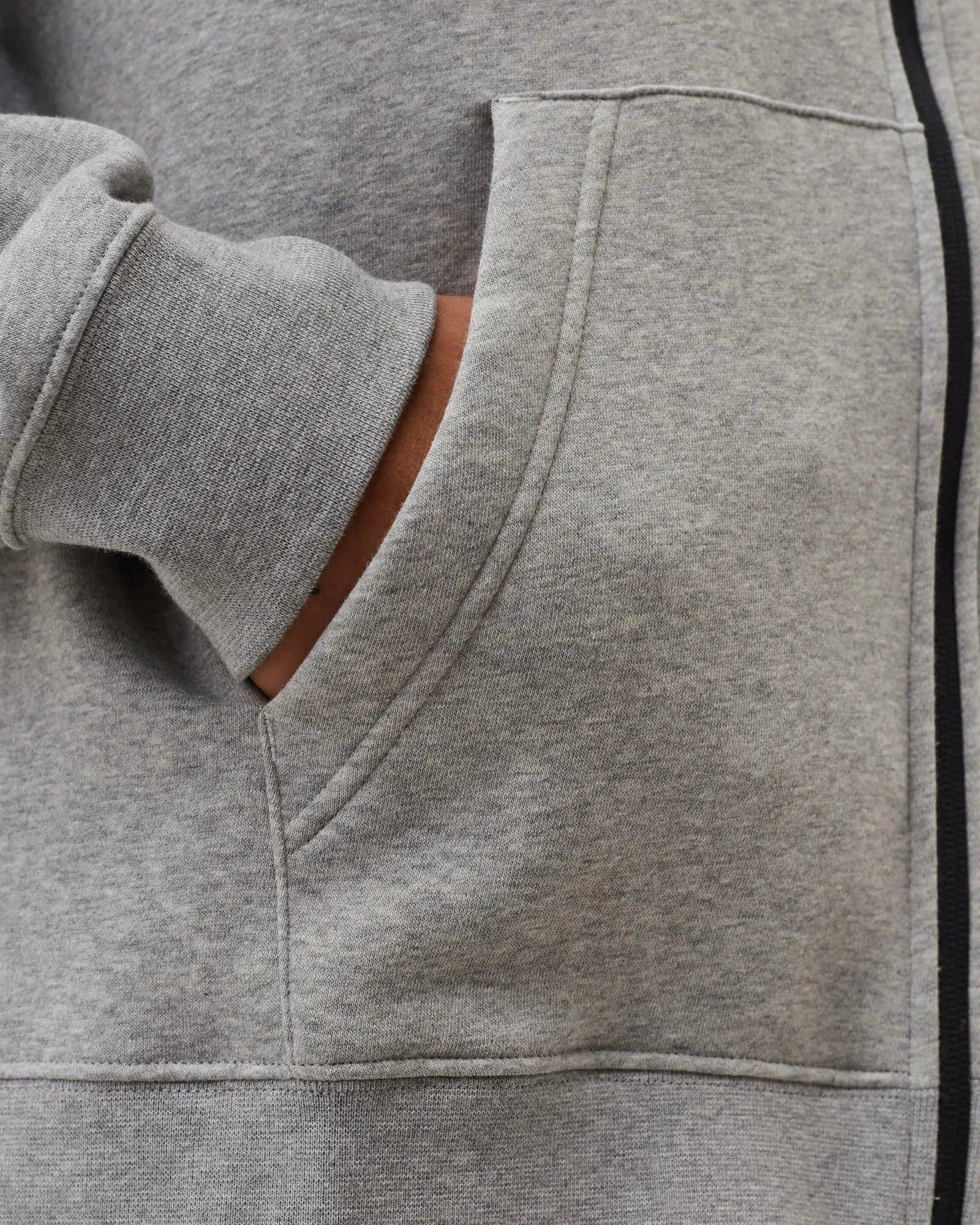 Nike Jumpers Pittsburgh Steelers Nike NFL Historic Full Zip Fleece Hoodie Jumper - Grey