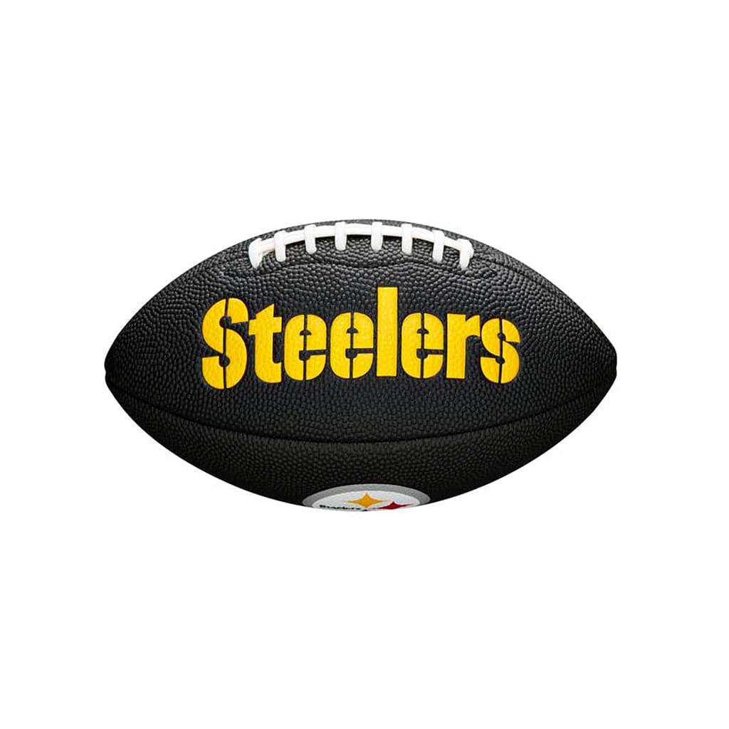 Wilson Sporting Goods Balls Pittsburgh Steelers Wilson NFL Mini Size Team Football - Black