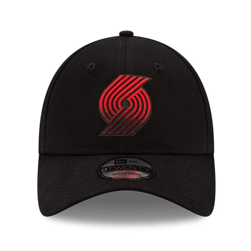 New Era Caps Portland Trail Blazers New Era NBA 2021 Back Half 9TWENTY Curved Hat - Black