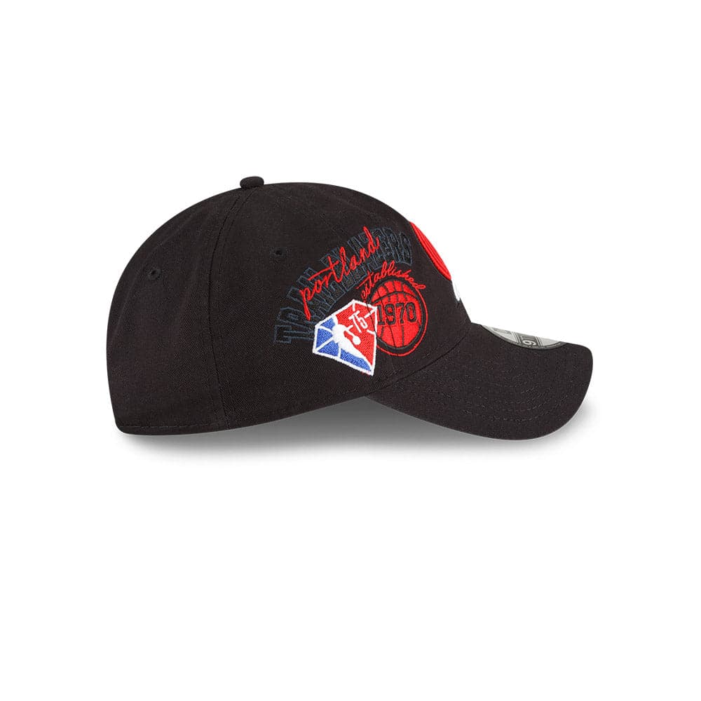 New Era Caps Portland Trail Blazers New Era NBA 21-22 Back Half 9TWENTY Hat - Black