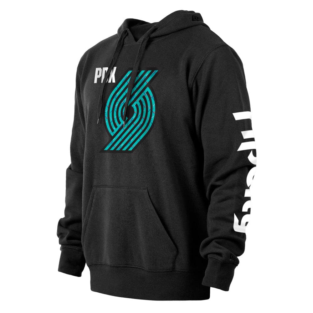 New Era Jumpers Portland Trail Blazers New Era NBA 22-23 City Edition Hoodie Jumper - Blue
