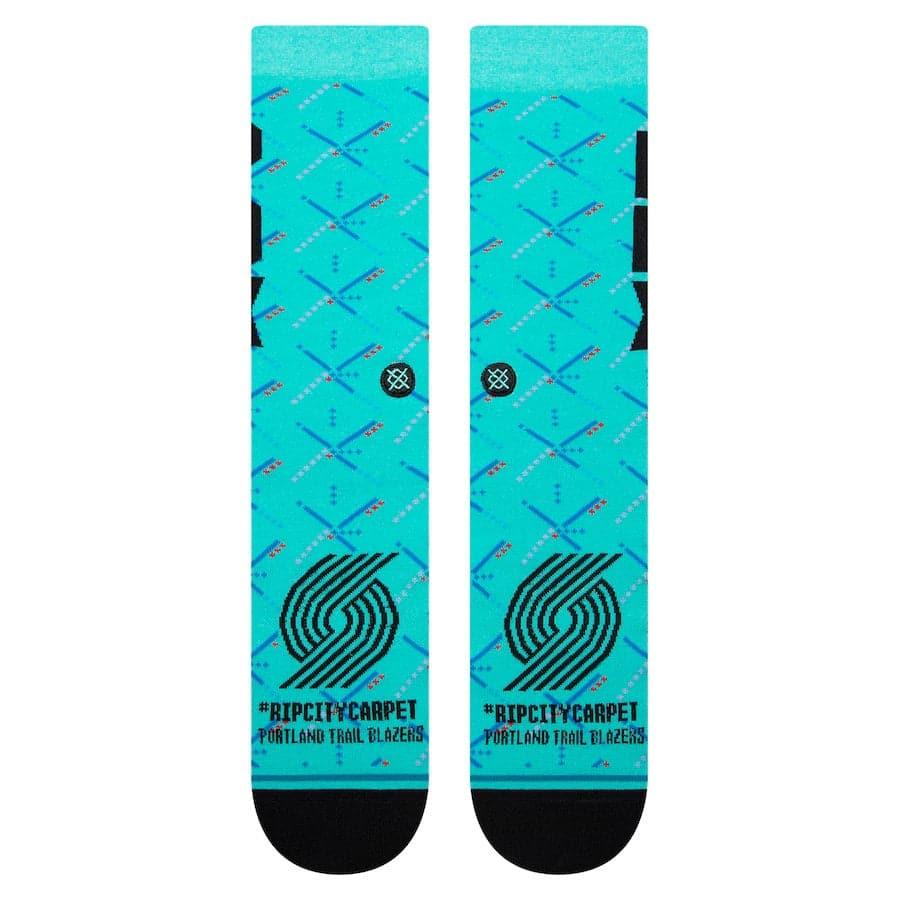 Stance Socks Large (9-12 US) Portland Trail Blazers Stance NBA 22-23 City Edition Crew Socks - Teal
