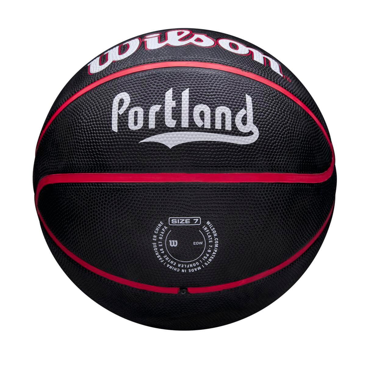 Wilson Sporting Goods Balls Portland Trail Blazers Wilson NBA 21-22 City Edition Full Size Basketball Ball - Size 7