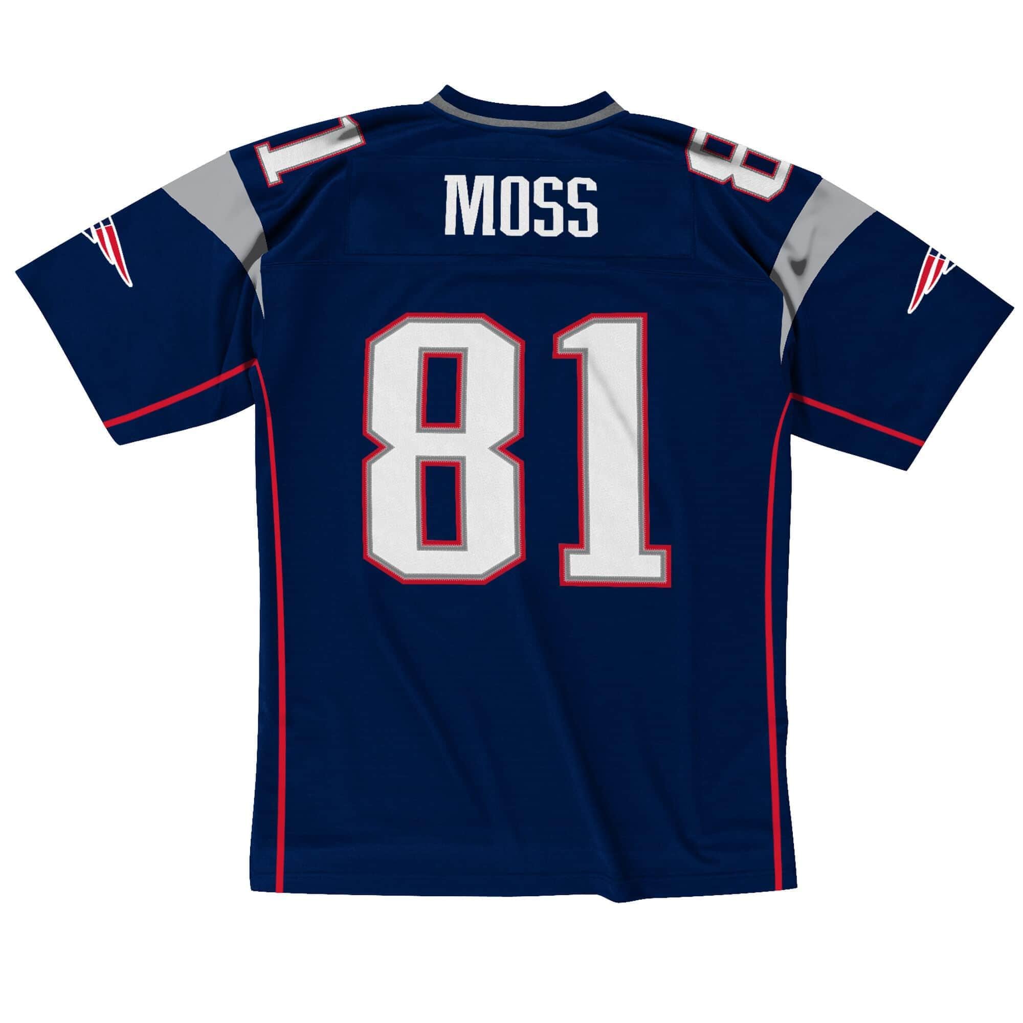 Mitchell And Ness Jerseys Randy Moss New England Patriots Mitchell & Ness NFL Legacy Jersey - Navy