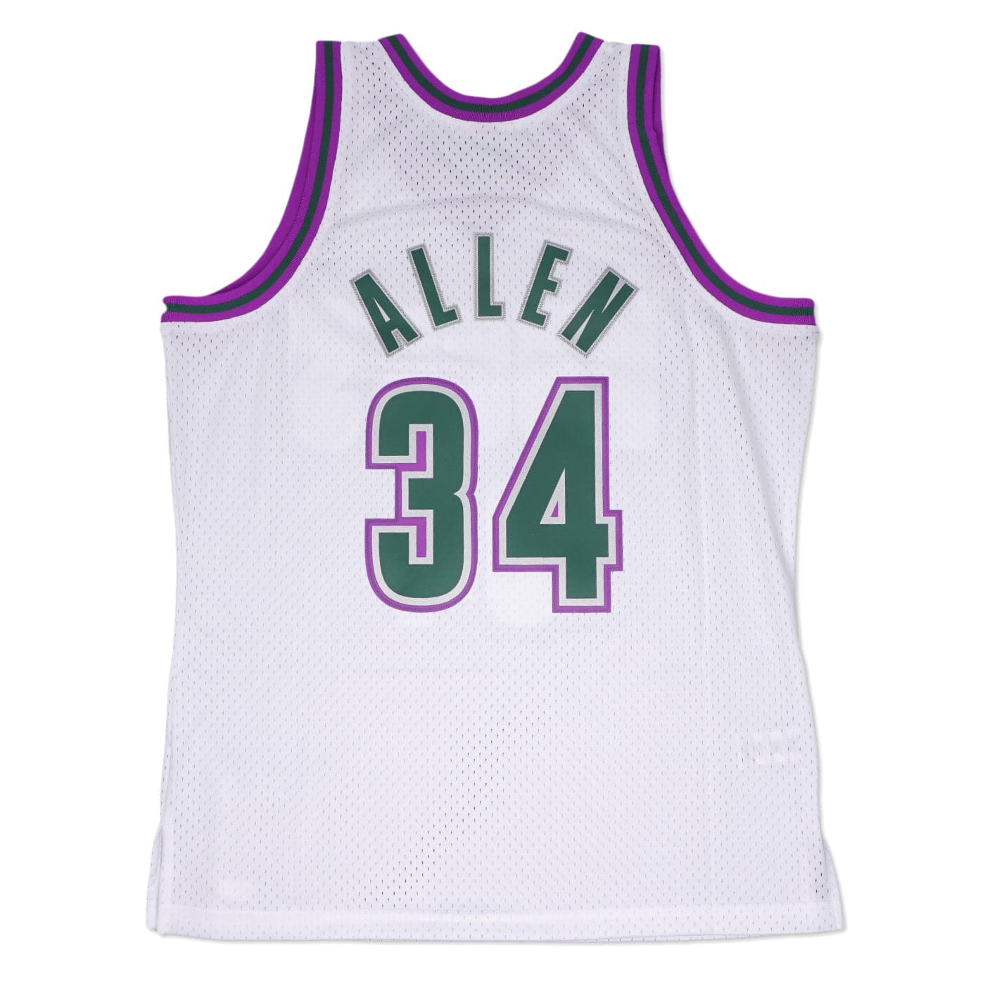 Mitchell And Ness Jerseys Ray Allen Milwaukee Bucks Mitchell & Ness NBA 96-97 Swingman Jersey - White