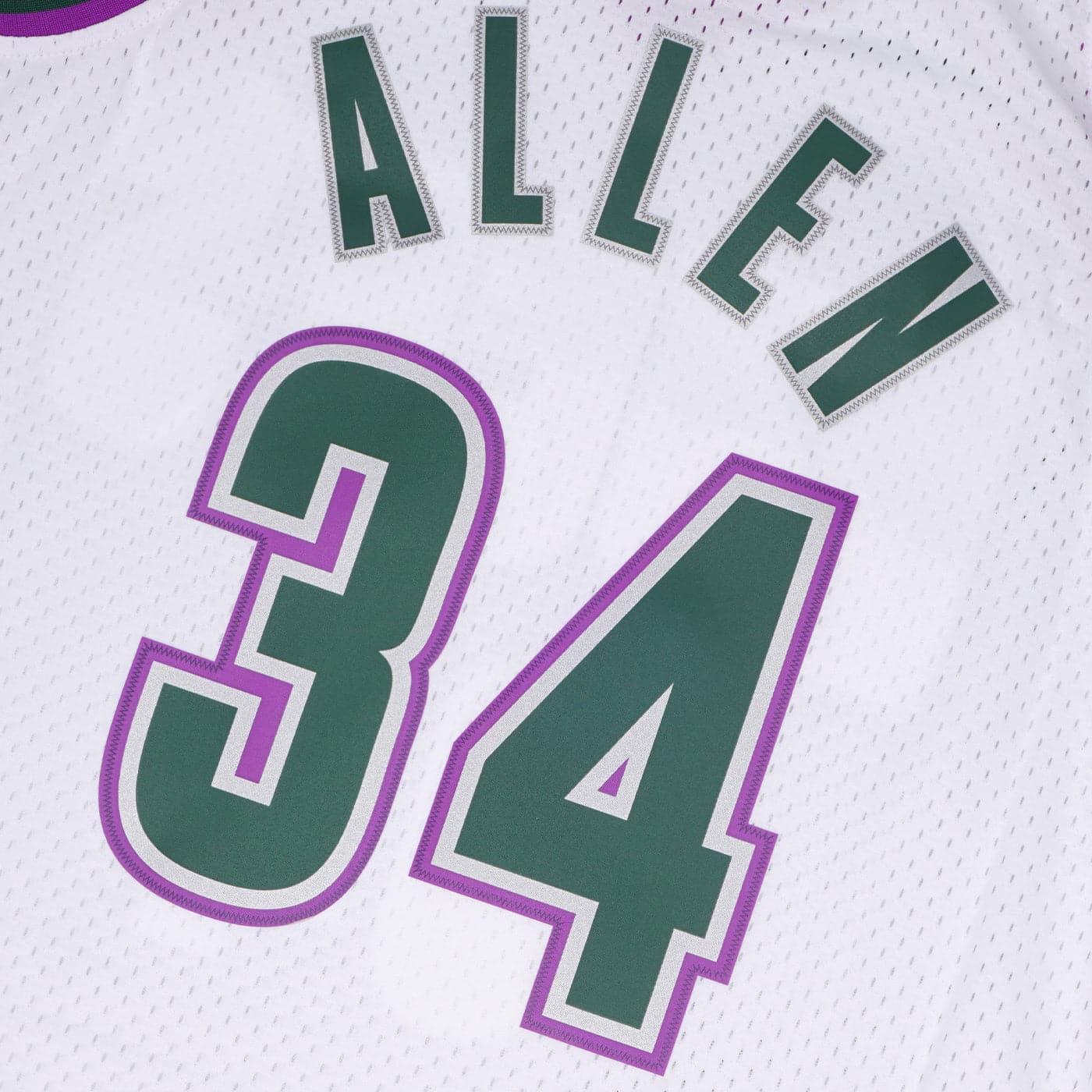 Mitchell And Ness Jerseys Ray Allen Milwaukee Bucks Mitchell & Ness NBA 96-97 Swingman Jersey - White