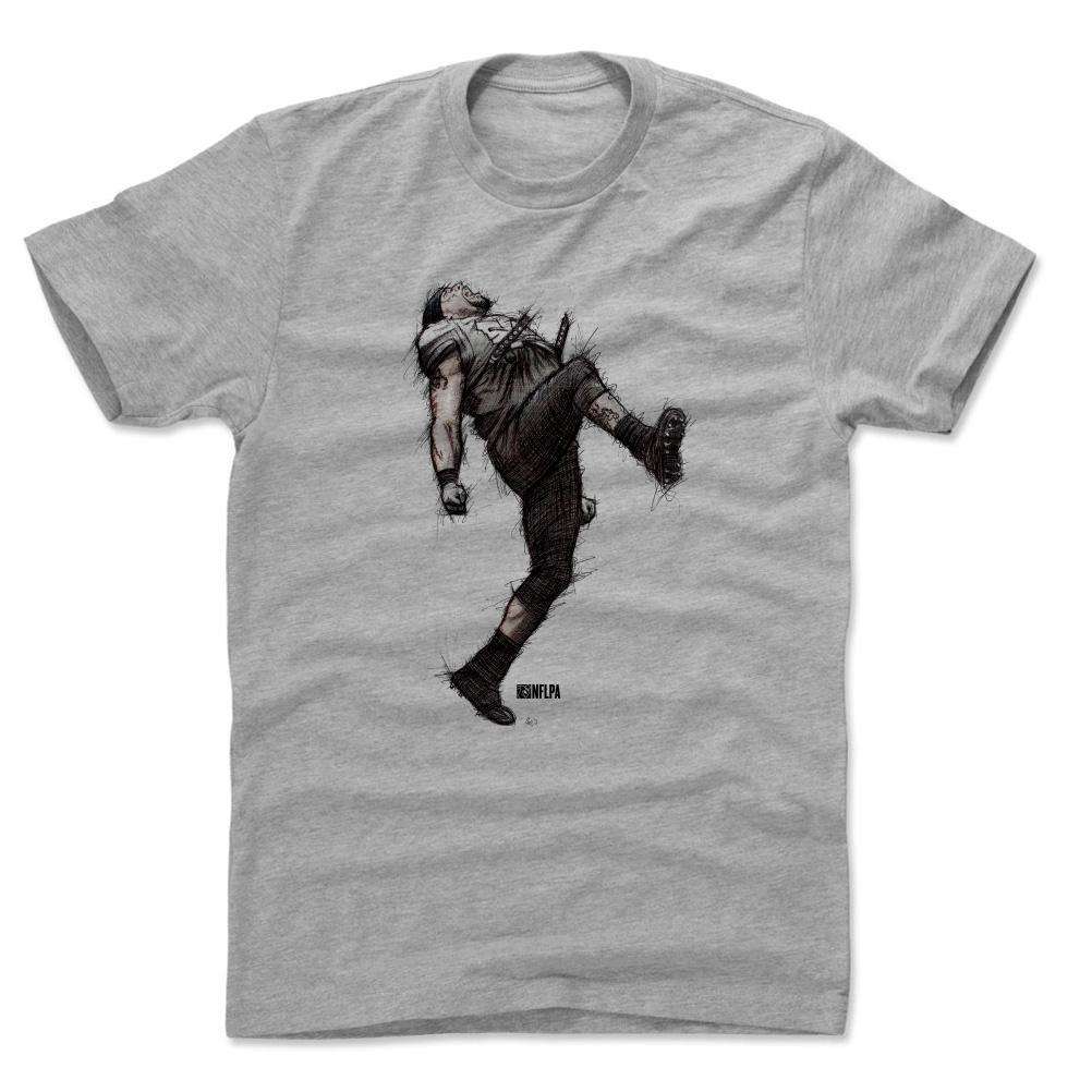 500 Level T-Shirts Ray Lewis Baltimore Ravens 500 Level MLB Dance Sketch T-Shirt - Heather Grey