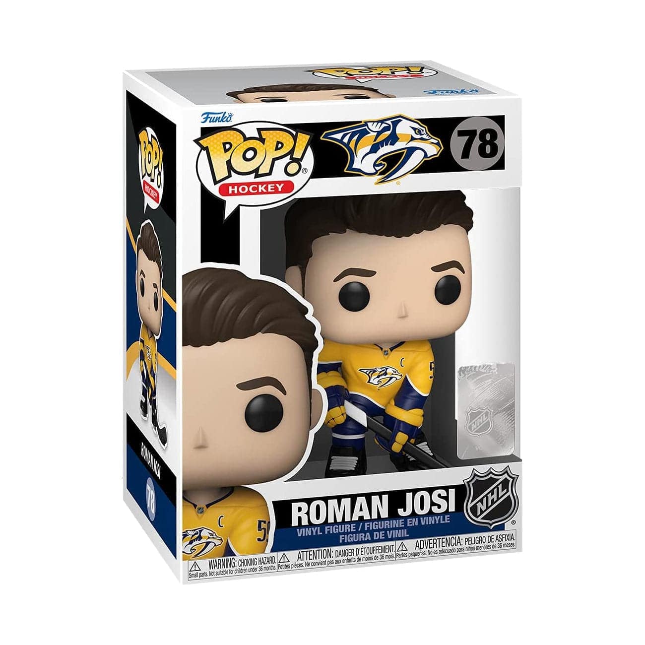 Funko Figures Roman Josi Nashville Predators Funko NHL Pop Vinyl Figure - Yellow