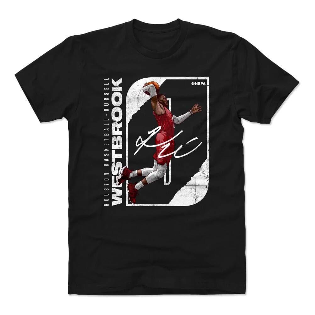 500 Level T-Shirts Russell Westbrook Houston Rockets 500 Level NBA Stretch T-Shirt - Black