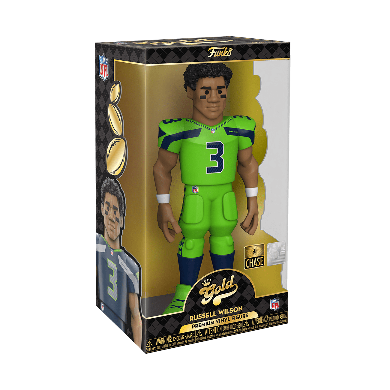 Funko Figures Russell Wilson Seattle Seahawks Funko NFL 12" Jumbo Vinyl Gold Figure