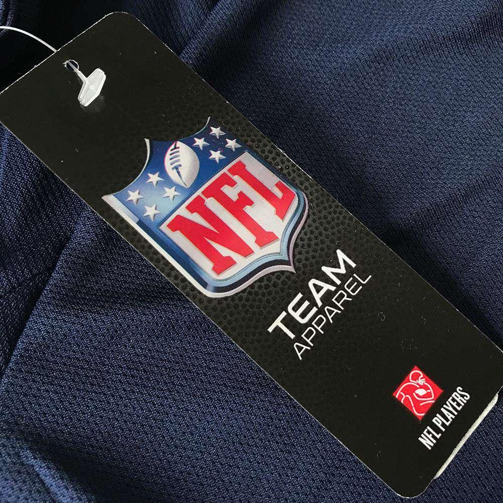 Majestic Athletic Jerseys Russell Wilson Seattle Seahawks Majestic NFL Hashmark Replica Jersey - Navy