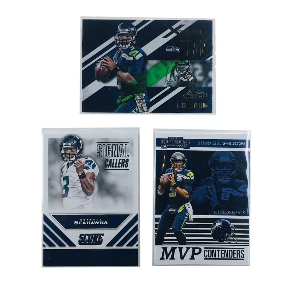 Panini Cards Russell Wilson Seattle Seahawks Panini NFL 3 Card Insert Set
