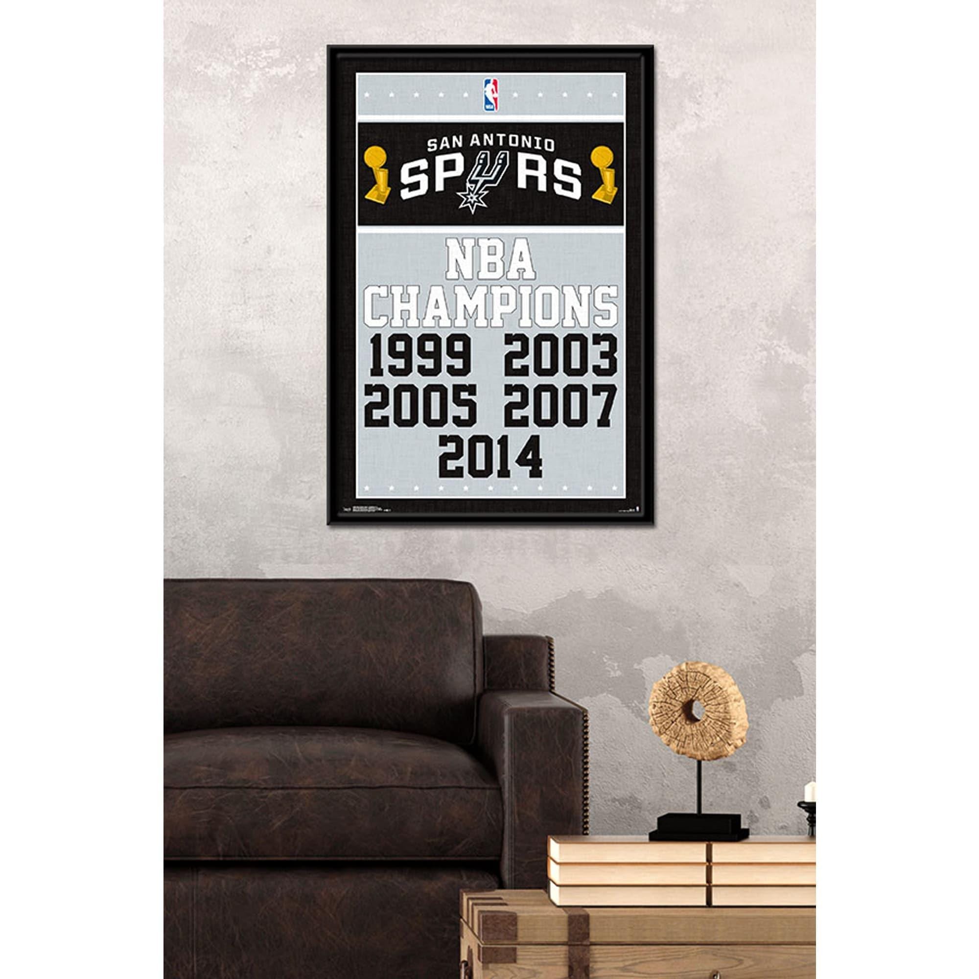 Trends International Posters San Antonio Spurs Champion History Trends NBA 57 x 86cm Poster