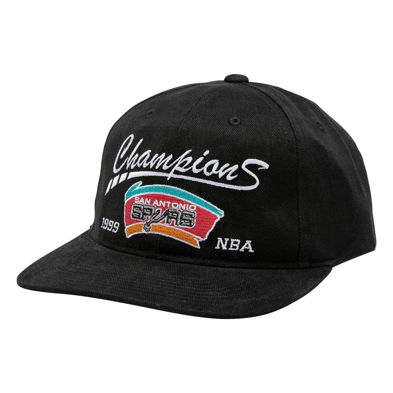Mitchell And Ness Caps San Antonio Spurs Mitchell & Ness NBA Champions Era Deadstock Snapback Hat - Black