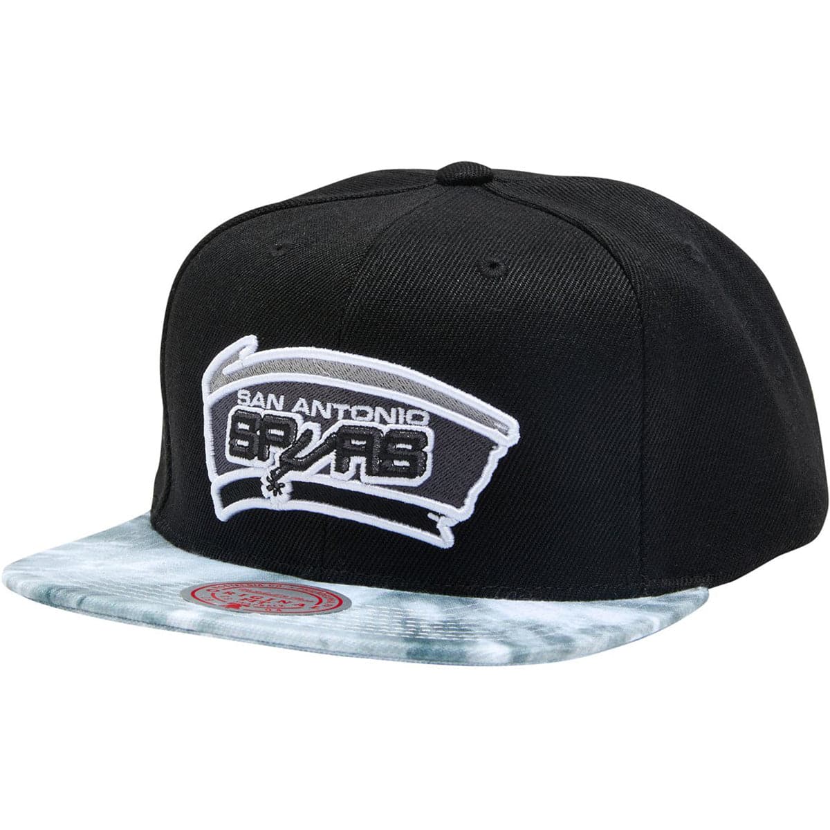 Mitchell And Ness Caps San Antonio Spurs Mitchell & Ness NBA HWC Blizted Snapback Hat - Black