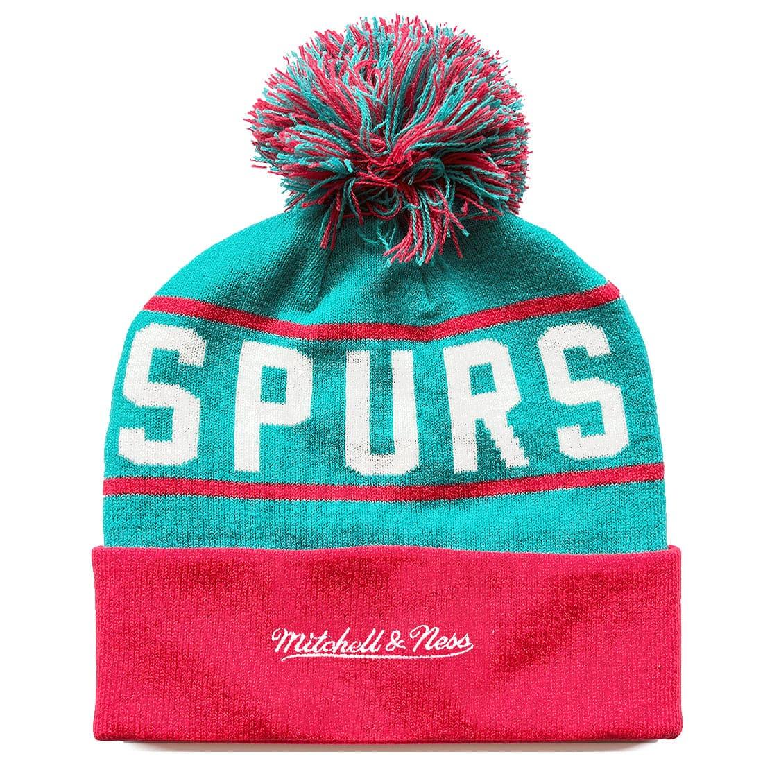 Mitchell And Ness Beanies San Antonio Spurs Mitchell & Ness NBA HWC Colour Knit Beanie - Teal