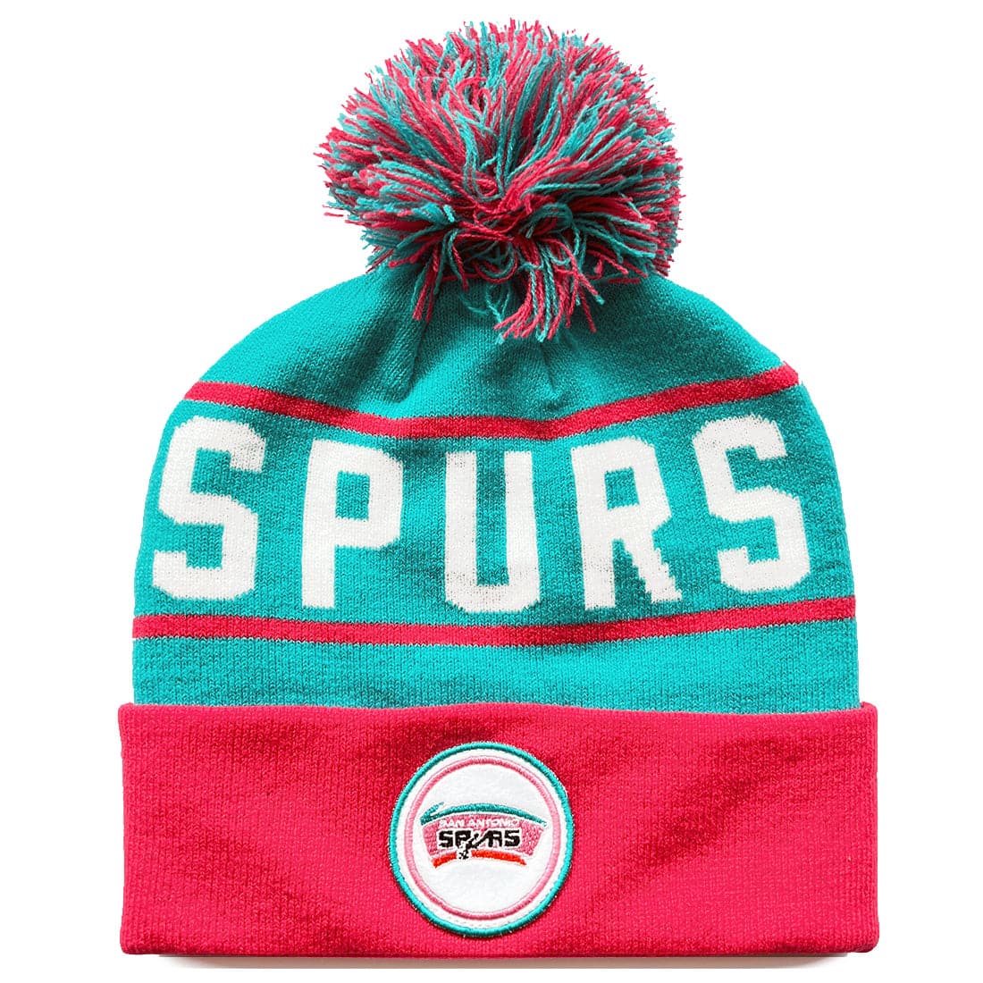 Mitchell And Ness Beanies San Antonio Spurs Mitchell & Ness NBA HWC Colour Knit Beanie - Teal