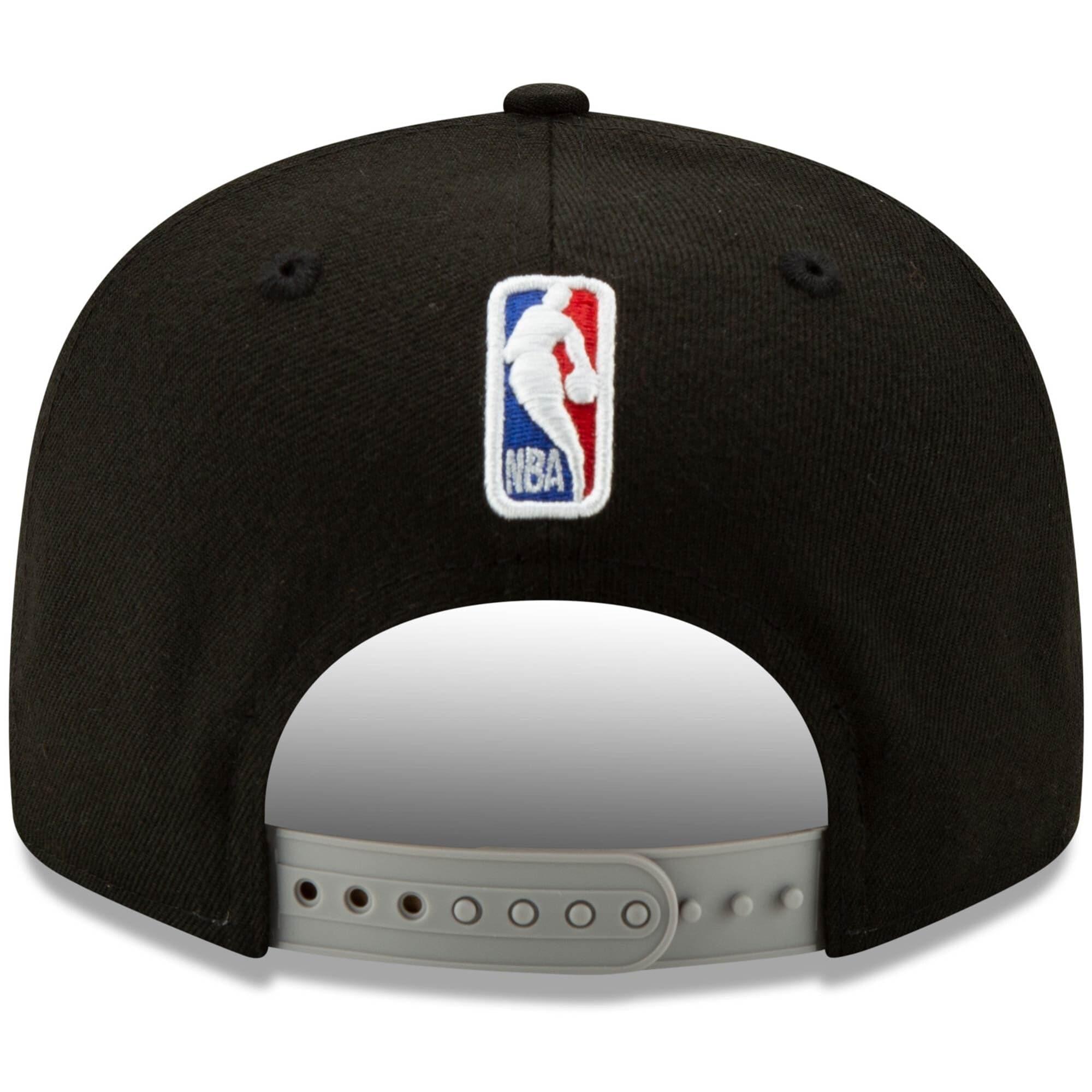 New Era Caps San Antonio Spurs New Era NBA 2020 Back Half 9FIFTY Snapback Hat - Black