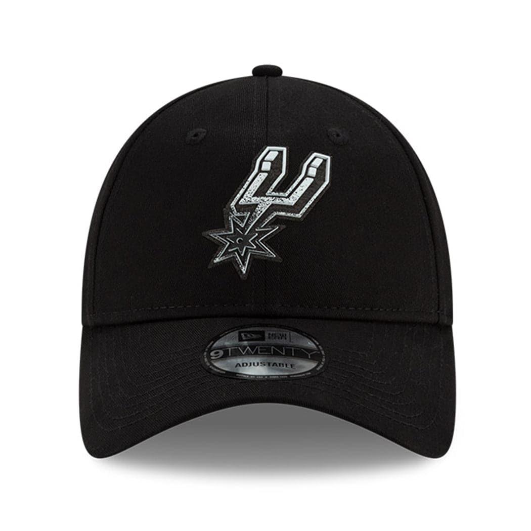 New Era Caps San Antonio Spurs New Era NBA 2021 Back Half 9TWENTY Curved Hat - Black