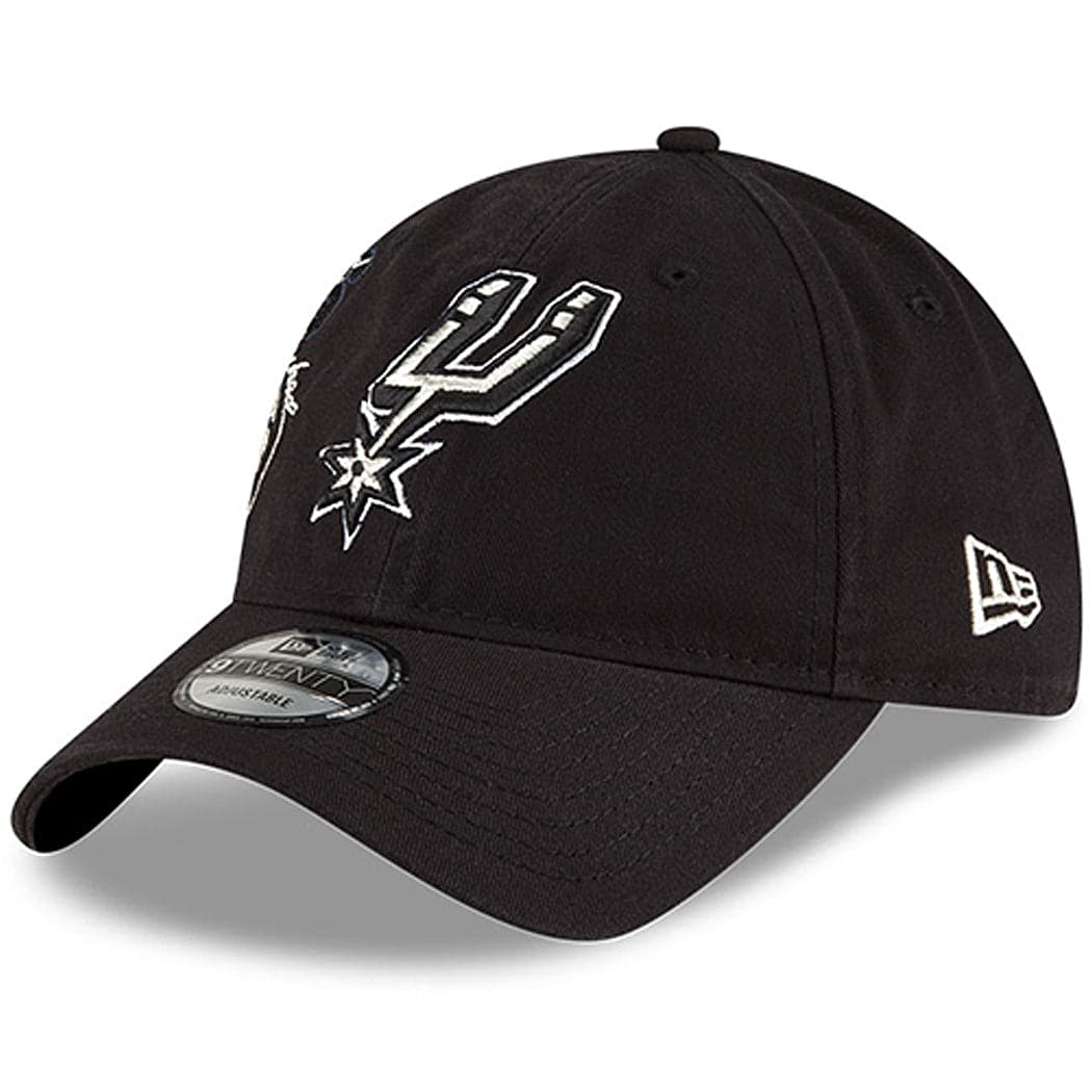 New Era Caps San Antonio Spurs New Era NBA 21-22 Back Half 9TWENTY Hat - Black