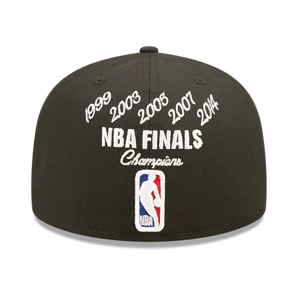 New Era Caps San Antonio Spurs New Era NBA Crown Champs 59FIFTY Fitted Hat - Black