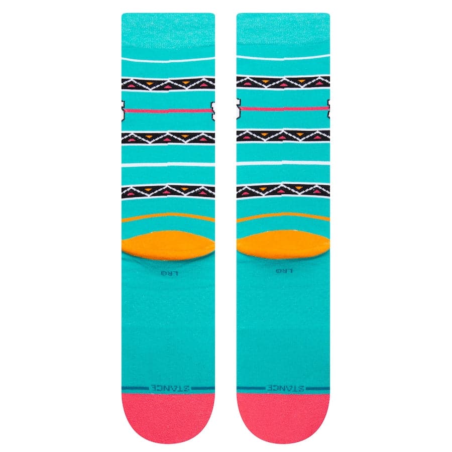 Stance Socks Large (9-12 US) San Antonio Spurs Stance NBA 22-23 City Edition Crew Socks - Teal