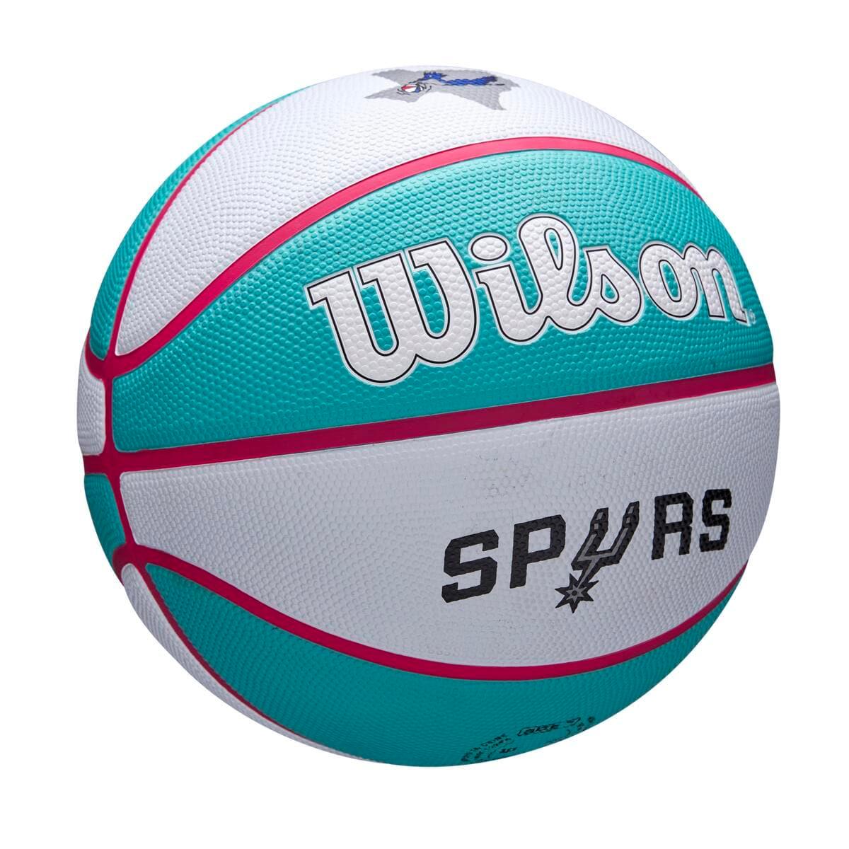 Wilson Sporting Goods Balls San Antonio Spurs Wilson NBA 21-22 City Edition Full Size Basketball Ball - Size 7