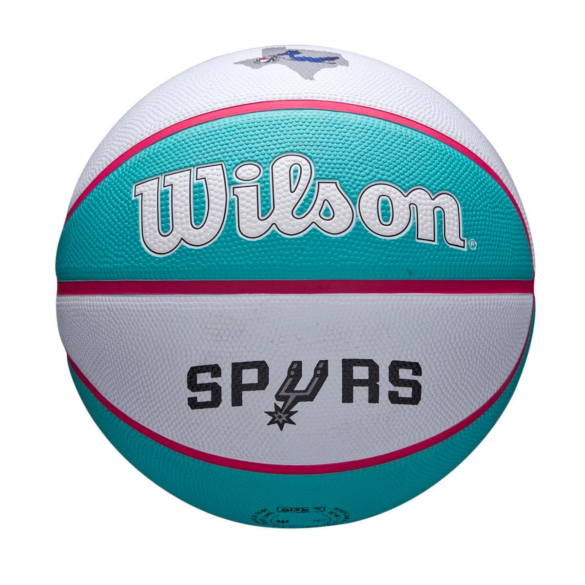 Wilson Sporting Goods Balls San Antonio Spurs Wilson NBA 21-22 City Edition Full Size Basketball Ball - Size 7
