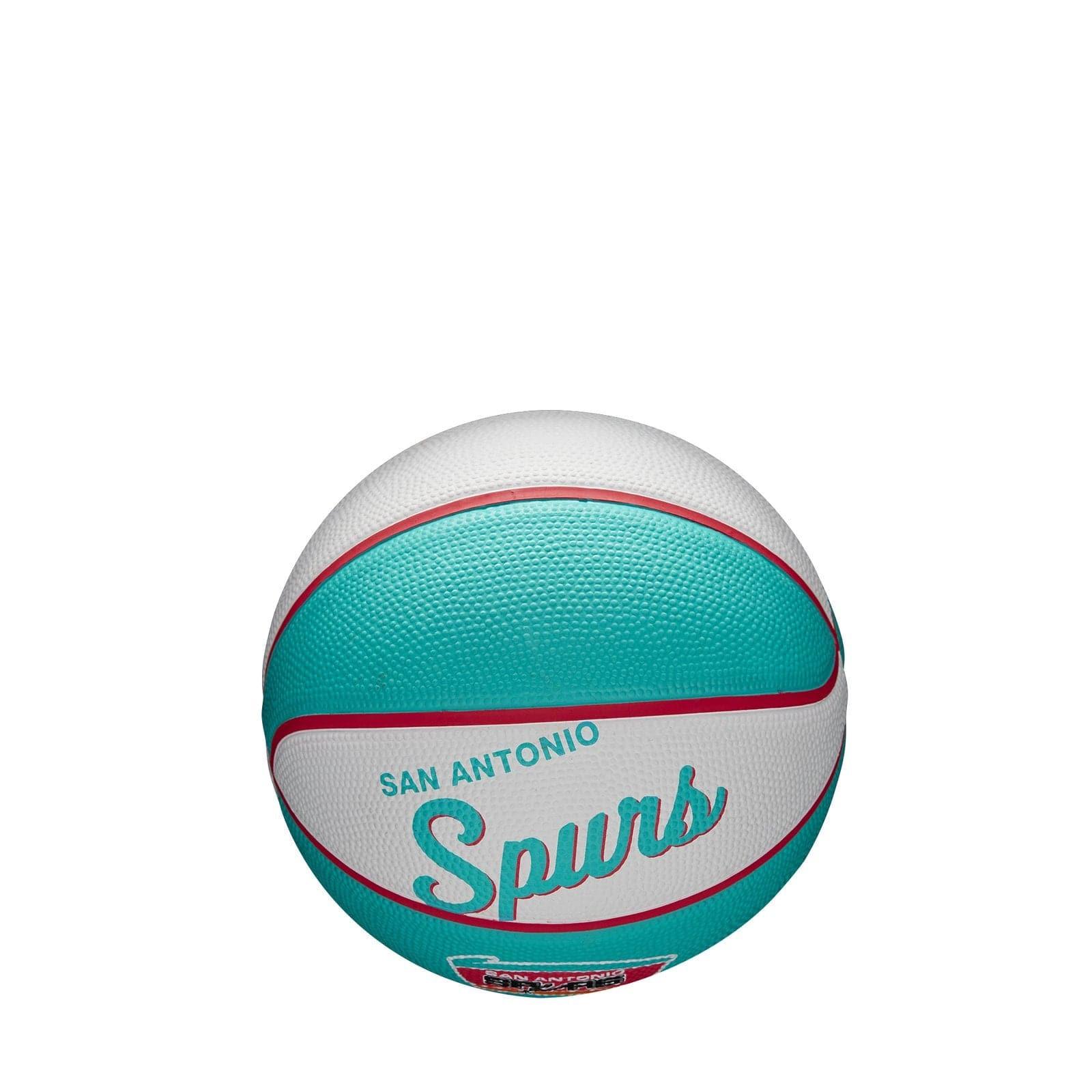 Wilson Sporting Goods Balls San Antonio Spurs Wilson NBA Team Retro Mini Outdoor Basketball Ball