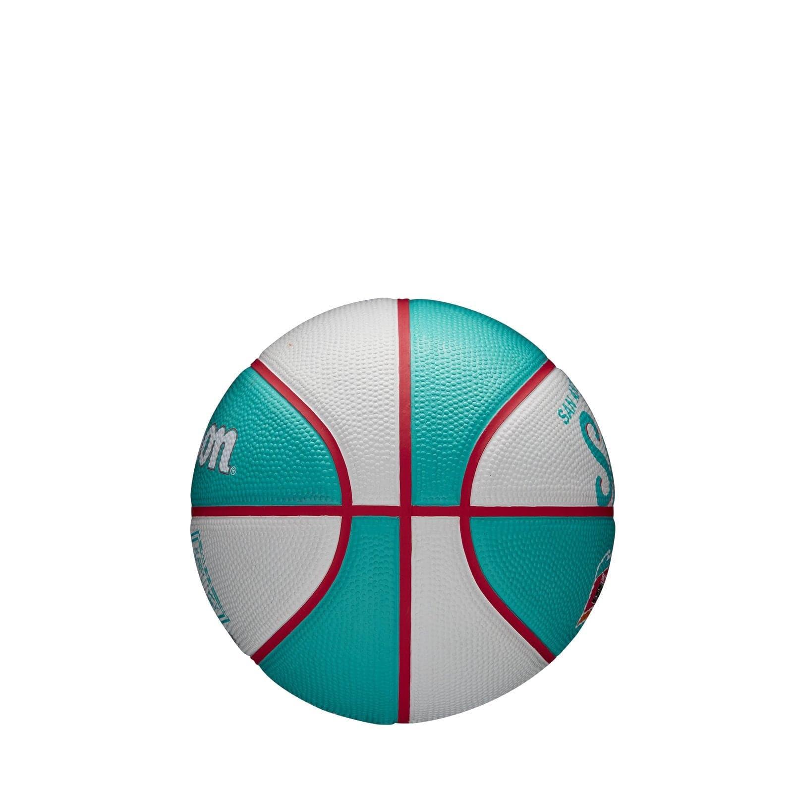 Wilson Sporting Goods Balls San Antonio Spurs Wilson NBA Team Retro Mini Outdoor Basketball Ball