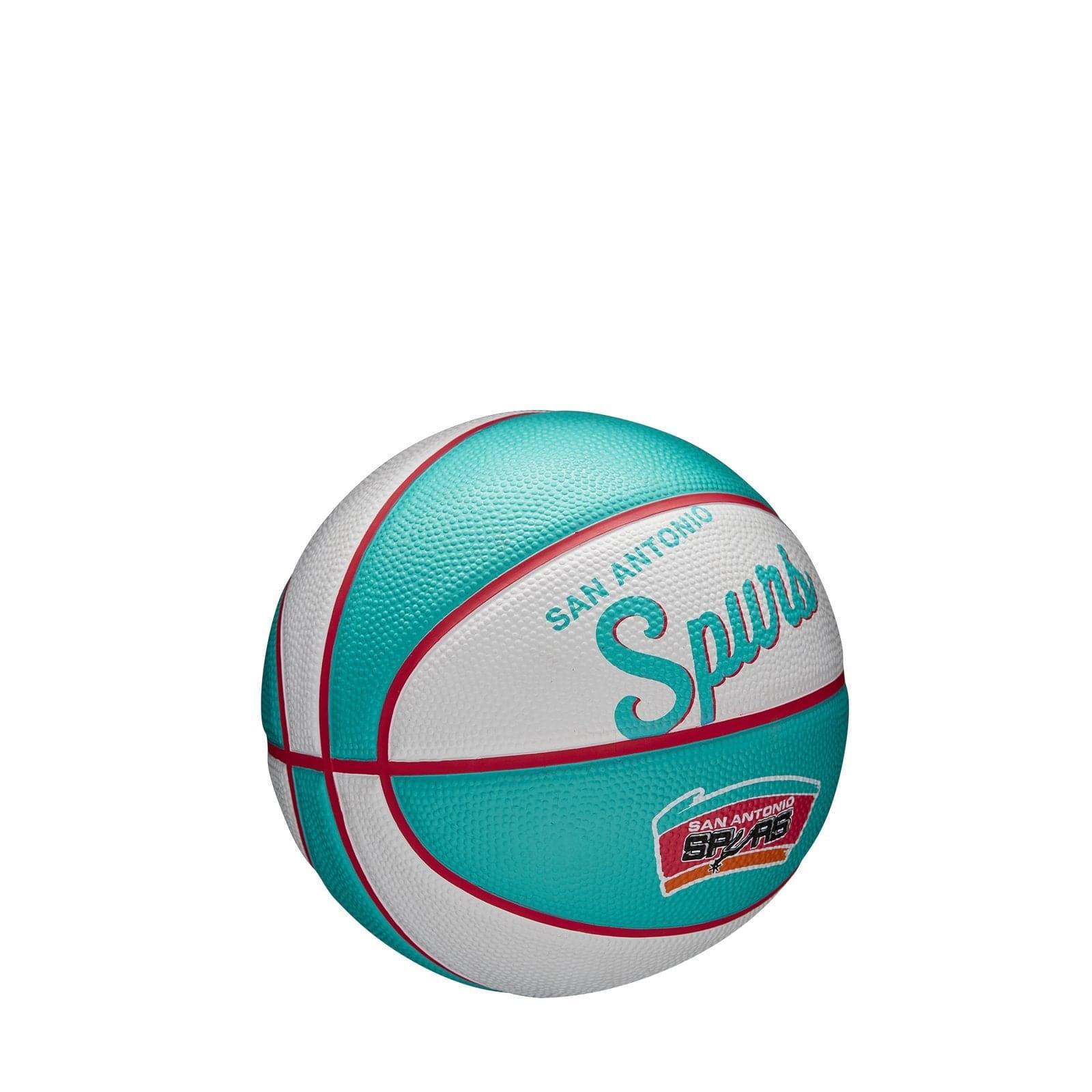 Wilson Sporting Goods Balls San Antonio Spurs Wilson NBA Team Retro Mini Outdoor Basketball Ball