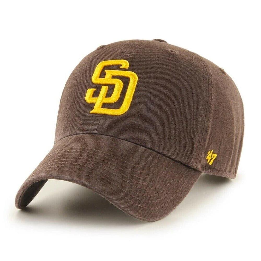 47 Brand Caps San Diego Padres '47 MLB Team Clean Up Strapback Hat - Brown