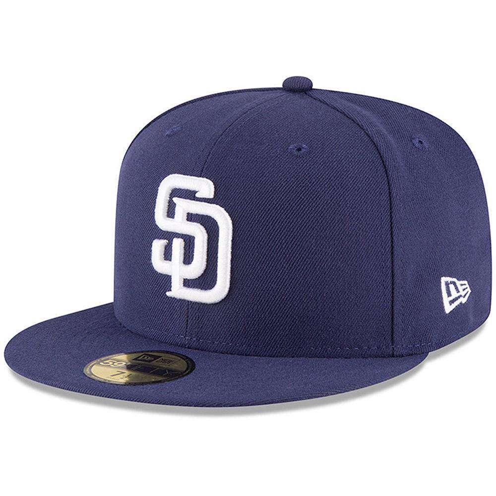 New Era Caps San Diego Padres New Era Home AC On-Field 59FIFTY Fitted Hat - Navy